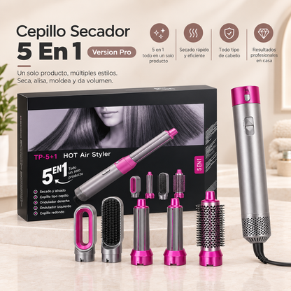 Cepillo Secador 5 En 1