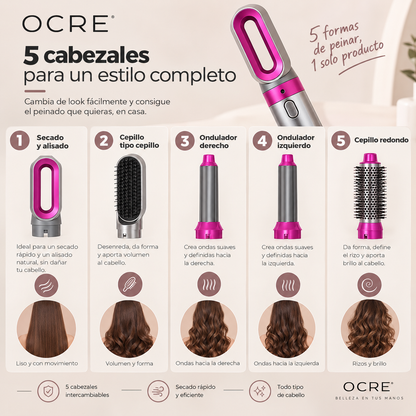 Cepillo Secador 5 En 1