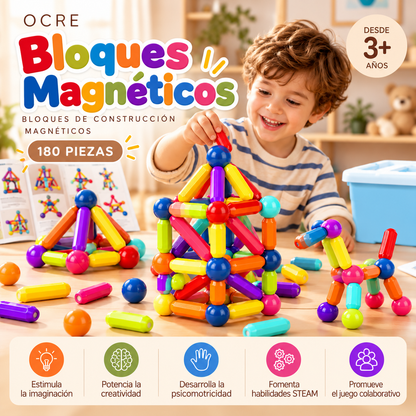 Bloques Magnéticos 180 piezas