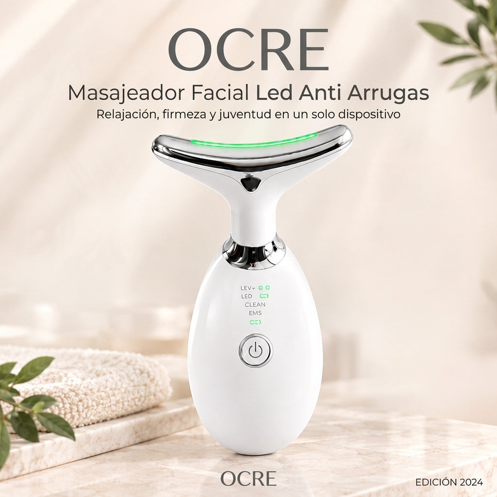 Masajeador Facial Led Antiarrugas